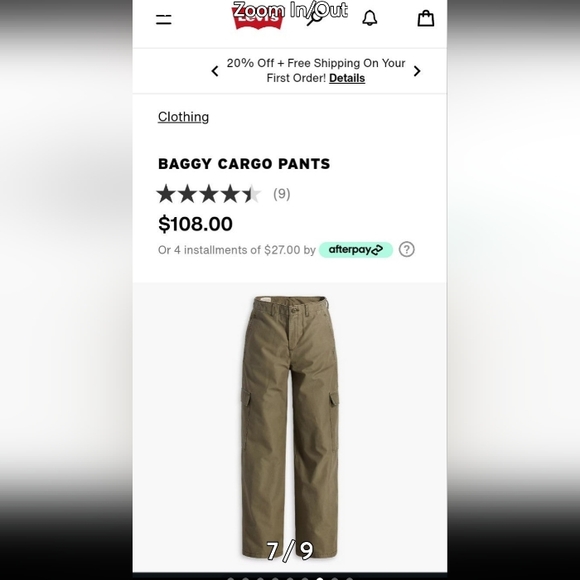 Levi's baggy Cargo Pants SOLD ON MERC.ARI - Picture 5 of 12